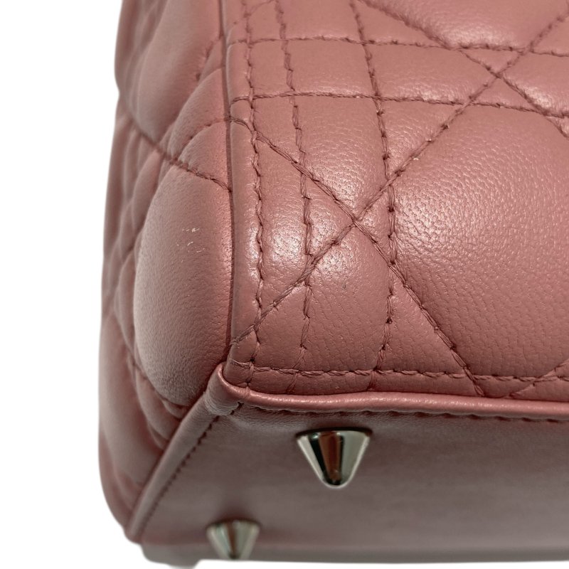 DIOR LADY DIOR 中號 手提包 粉色-6