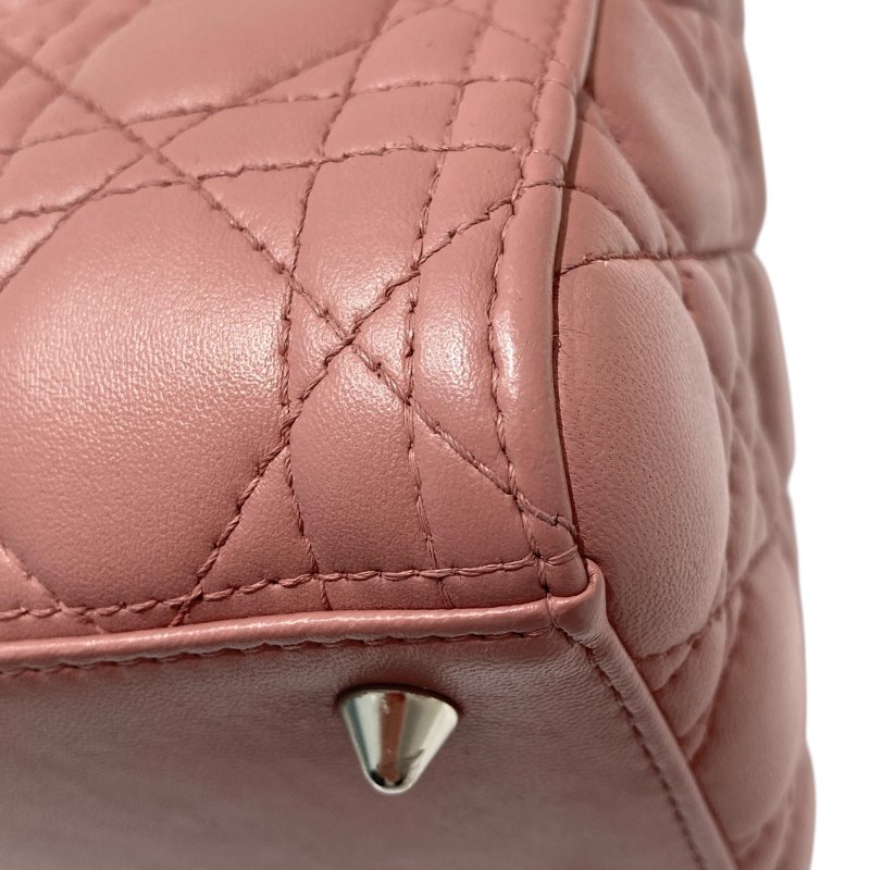 DIOR LADY DIOR 中號 手提包 粉色-7