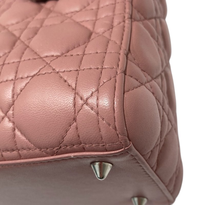 DIOR LADY DIOR 中號 手提包 粉色-8