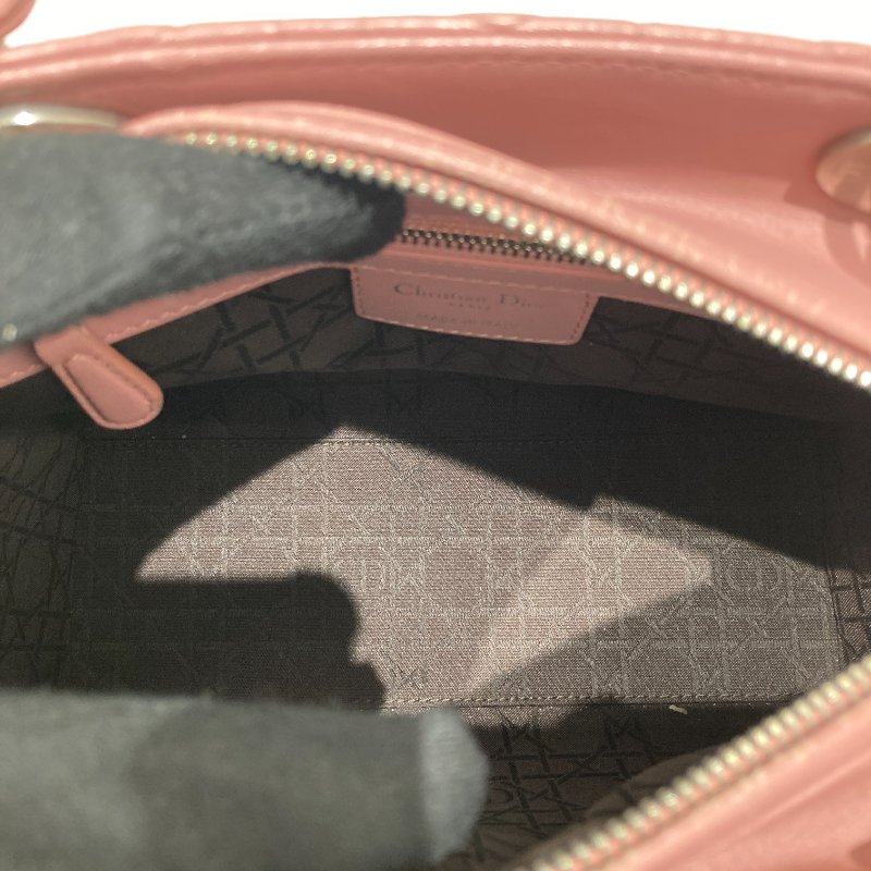 DIOR LADY DIOR 中號 手提包 粉色-11