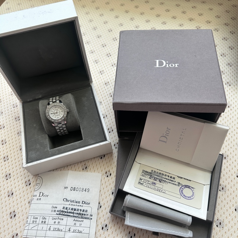 【現省近10萬！】Dior Christal 經典鑲鑽腕錶｜珠寶等級-1