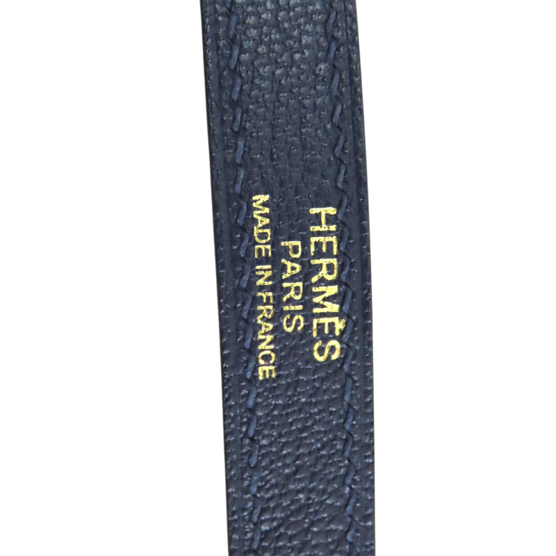 海軍藍 Chevre山羊皮 Kelly Elan 肩背包 B刻 金釦【HERMES 愛馬仕】-3