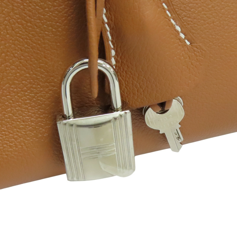 金棕色 Evercolor牛皮 Kelly Messenger PM 肩背包 W刻 銀釦【HERMES 愛馬仕】-6