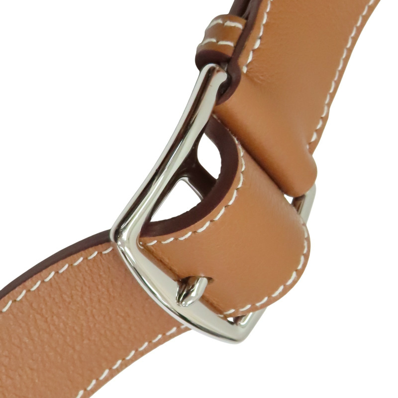 金棕色 Evercolor牛皮 Kelly Messenger PM 肩背包 W刻 銀釦【HERMES 愛馬仕】-7