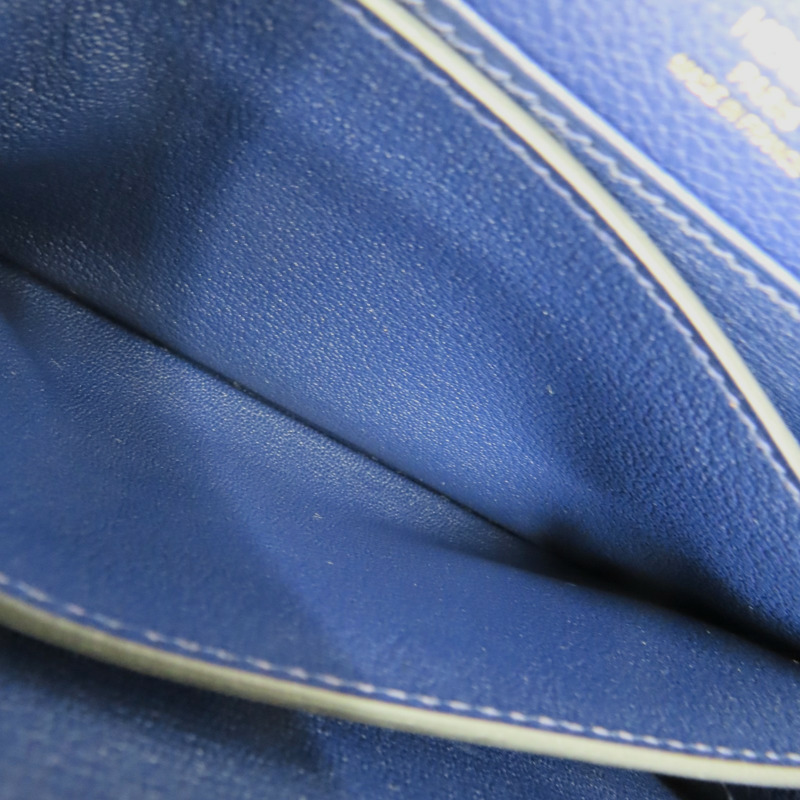 藍色 Evercolor牛皮 Roulis Mini 肩背包 Z刻 金扣【HERMES 愛馬仕】-3