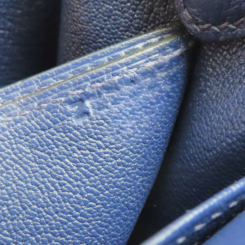 藍色 Evercolor牛皮 Roulis Mini 肩背包 Z刻 金扣【HERMES 愛馬仕】-7