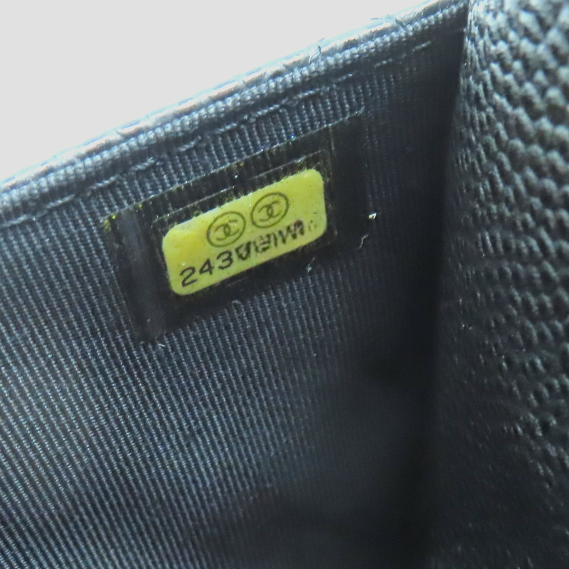 黑色 荔枝紋 牛皮 WOC 肩背包【CHANEL 香奈兒】 A33814-8