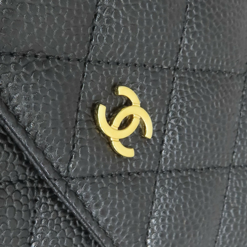黑色 荔枝紋 牛皮 WOC 肩背包【CHANEL 香奈兒】 A33814-10