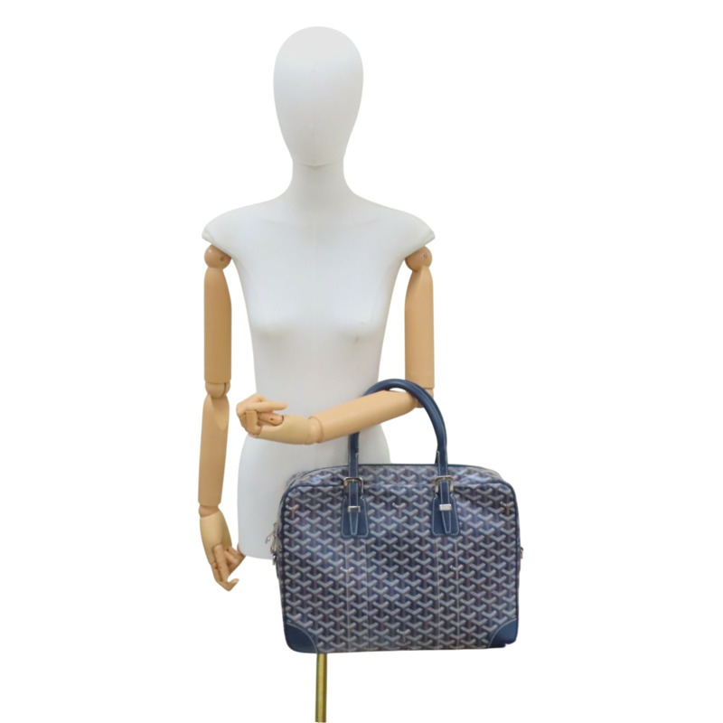 藍色 PVC塗層帆布 Ambassade MM 公事包【GOYARD 高雅德】-7