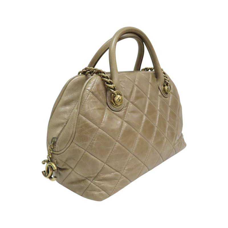 灰棕色 牛皮 肩背包【CHANEL 香奈兒】-1