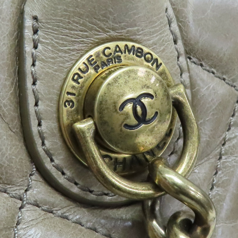 灰棕色 牛皮 肩背包【CHANEL 香奈兒】-9