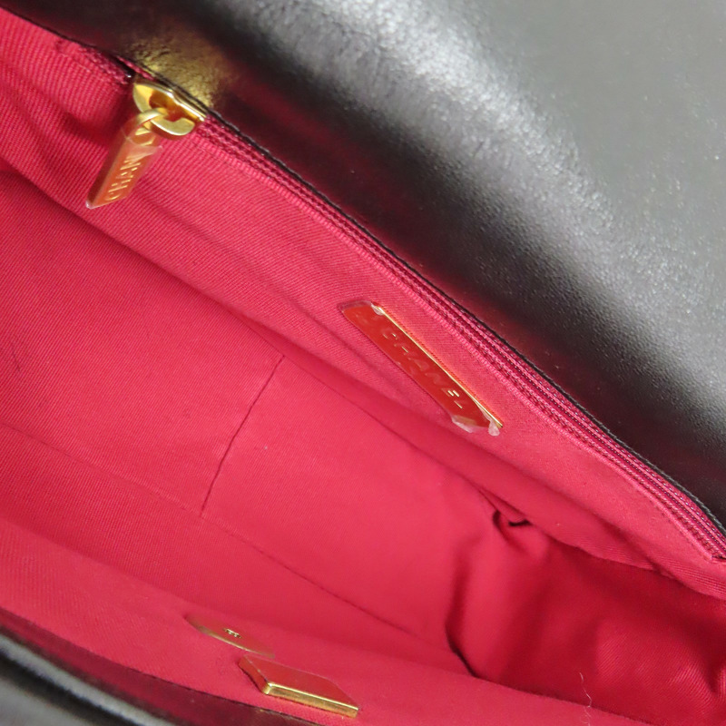 黑色 羊皮 19 Bag 26cm 鍊帶 肩背包【CHANEL 香奈兒】 AS1160-2