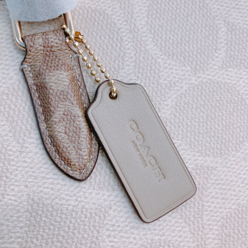 MS0657 Coach 蔻馳經營花紋單肩包包 Maggie Signature Tote Beige-10