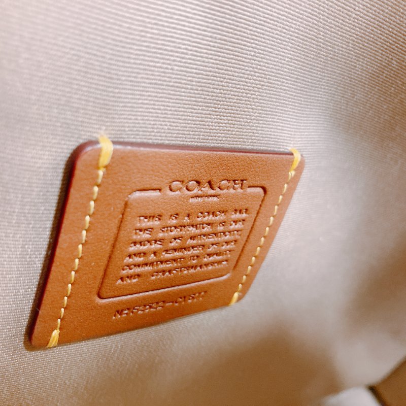 MS0657 Coach 蔻馳經營花紋單肩包包 Maggie Signature Tote Beige-15