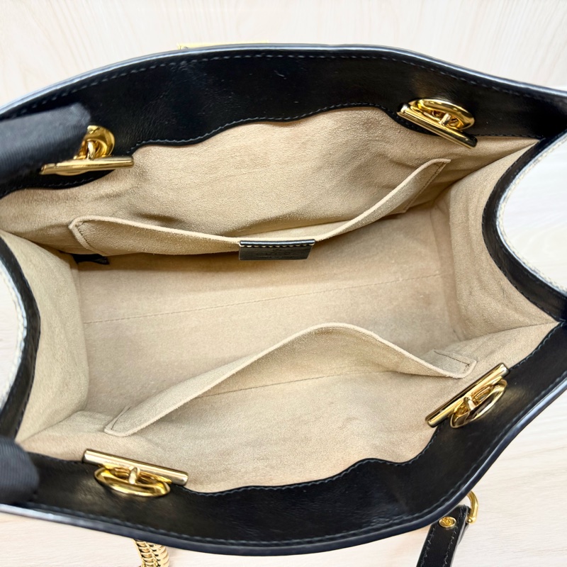 GUCCI🖤黑Padlock小號托特包498156-7