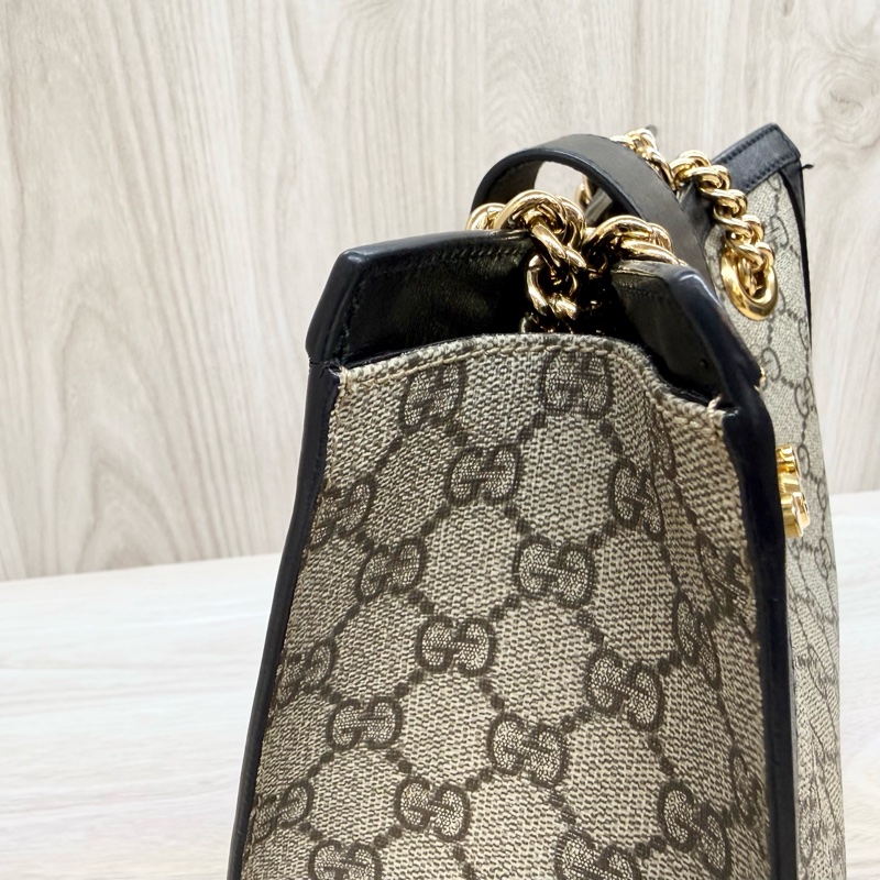 GUCCI🖤黑Padlock小號托特包498156-9