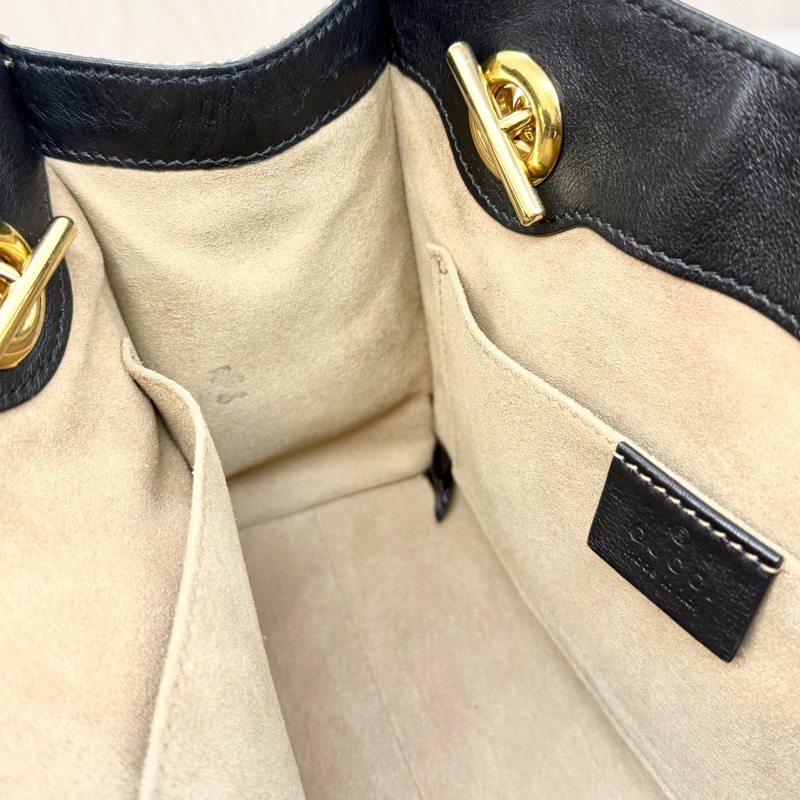 GUCCI🖤黑Padlock小號托特包498156-17