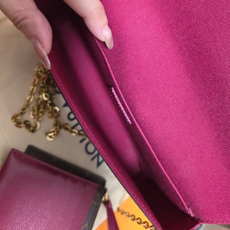 母親節禮物精選降價 近新芯片款 LV原信封式 3合1 鏈條包 /法國製/LV原廠盒、LV原廠防塵套,LV原廠紙袋-2