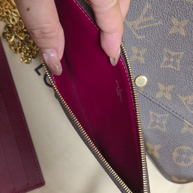 母親節禮物精選降價 近新芯片款 LV原信封式 3合1 鏈條包 /法國製/LV原廠盒、LV原廠防塵套,LV原廠紙袋-18