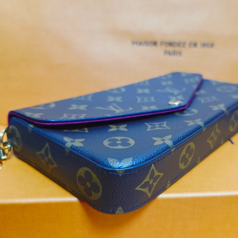 母親節禮物精選降價 近新芯片款 LV原信封式 3合1 鏈條包 /法國製/LV原廠盒、LV原廠防塵套,LV原廠紙袋-34