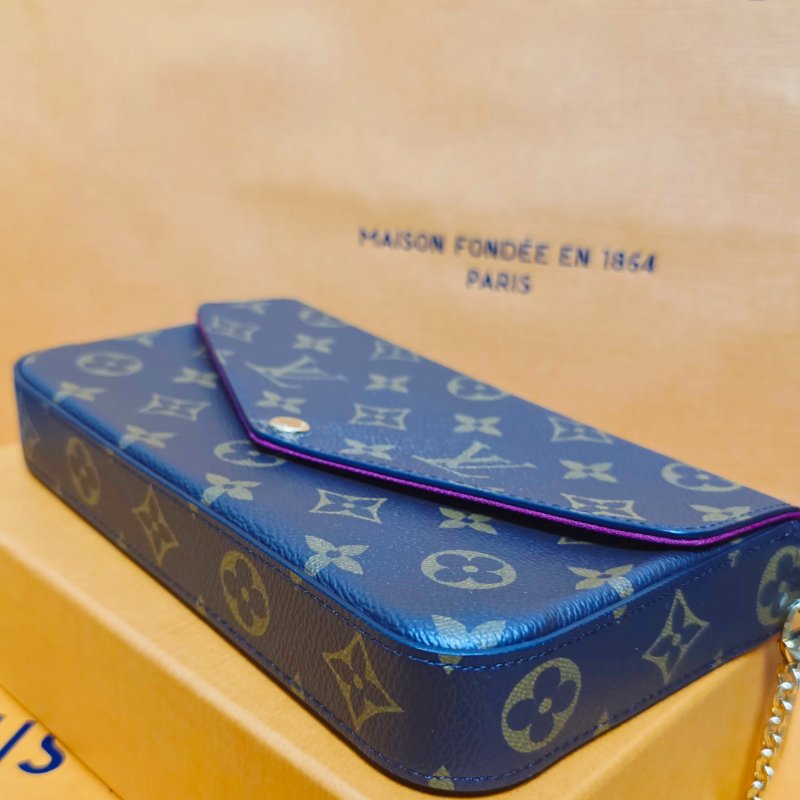 母親節禮物精選降價 近新芯片款 LV原信封式 3合1 鏈條包 /法國製/LV原廠盒、LV原廠防塵套,LV原廠紙袋-37