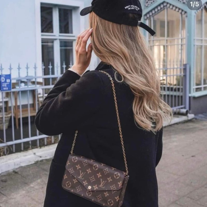 母親節禮物精選降價 近新芯片款 LV原信封式 3合1 鏈條包 /法國製/LV原廠盒、LV原廠防塵套,LV原廠紙袋-54