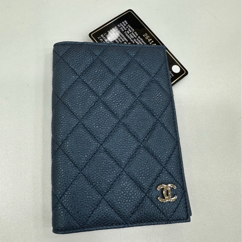 Chanel 香奈兒 護照夾 荔枝皮26開-1