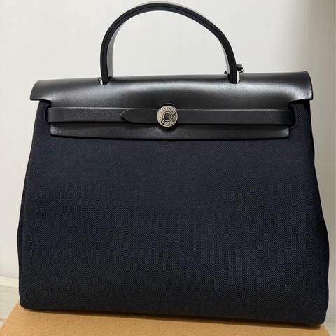Hermès Herbag 31黑銀