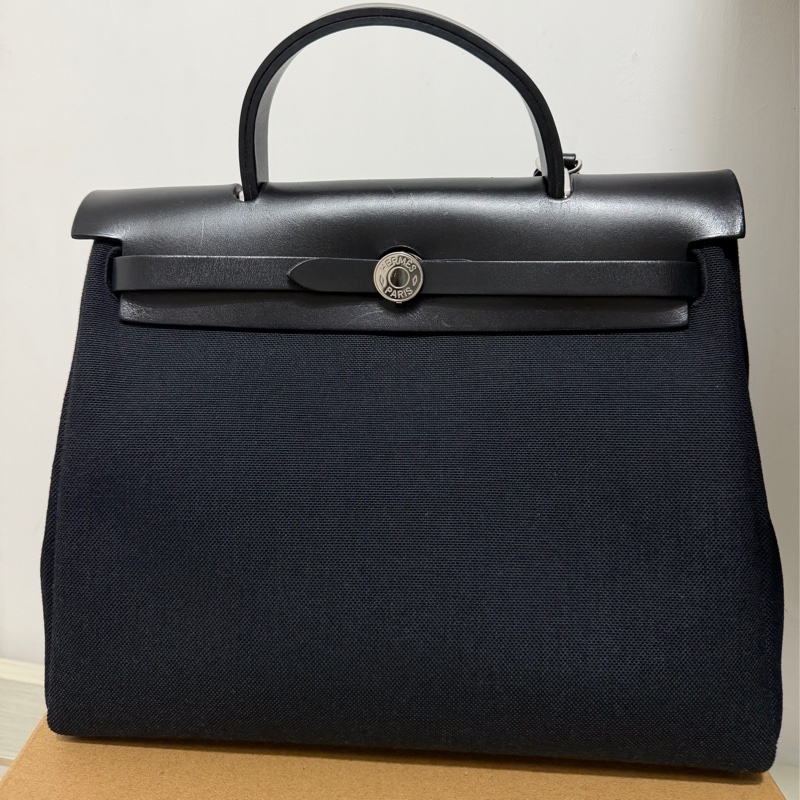 Hermès Herbag 31黑銀-0