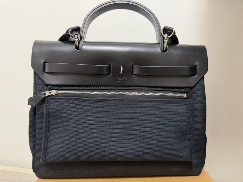 Hermès Herbag 31黑銀-2