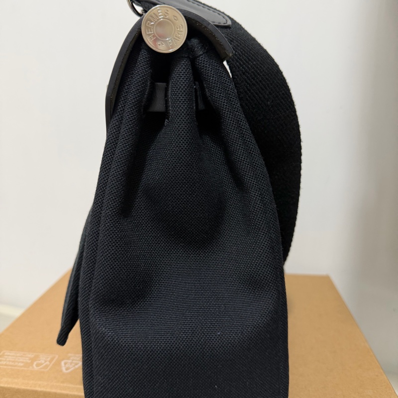 Hermès Herbag 31黑銀-3