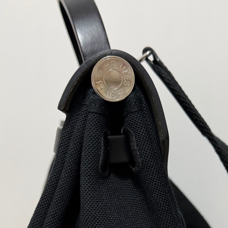 Hermès Herbag 31黑銀-11