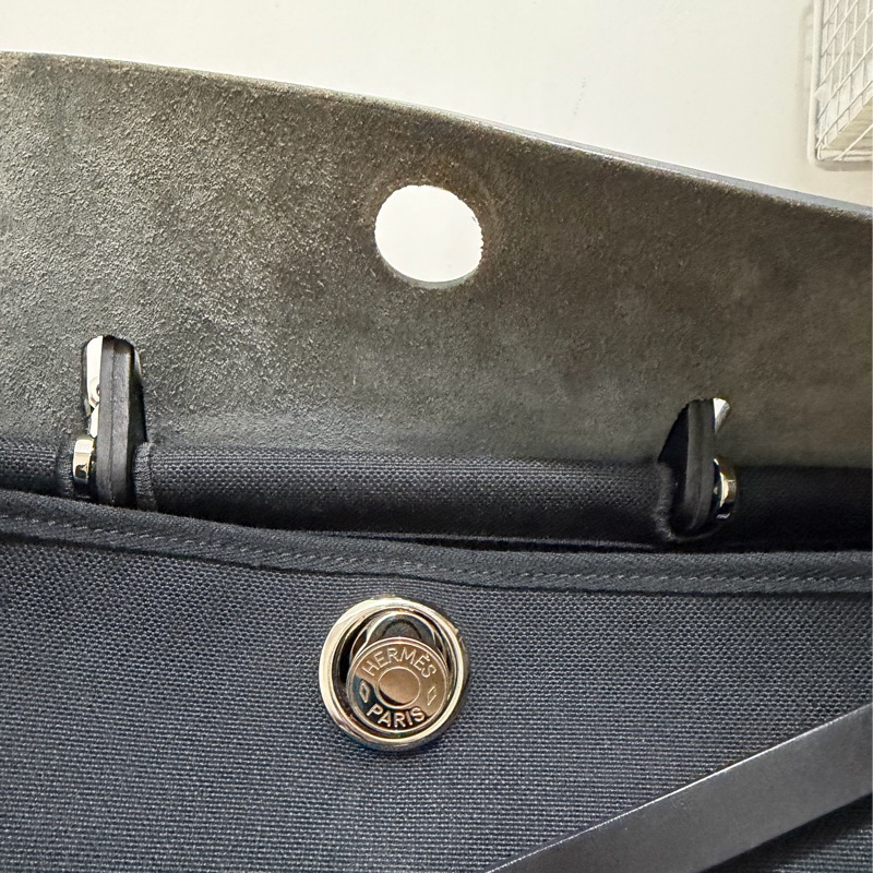 Hermès Herbag 31黑銀-16