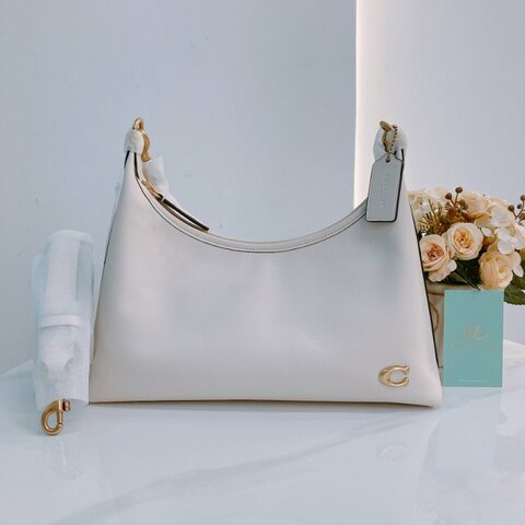 MS0659	Coach 蔻馳液下兩用包包Juliet Shoulder Bag Calfskin Moonlight