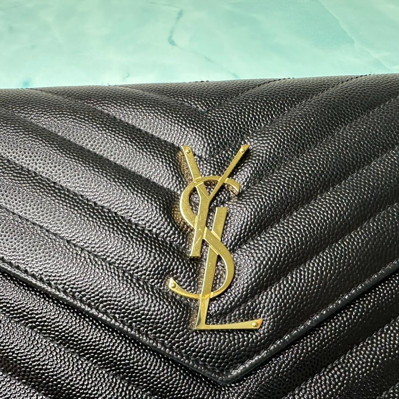 YSL 經典黑金信封woc鏈帶包-6