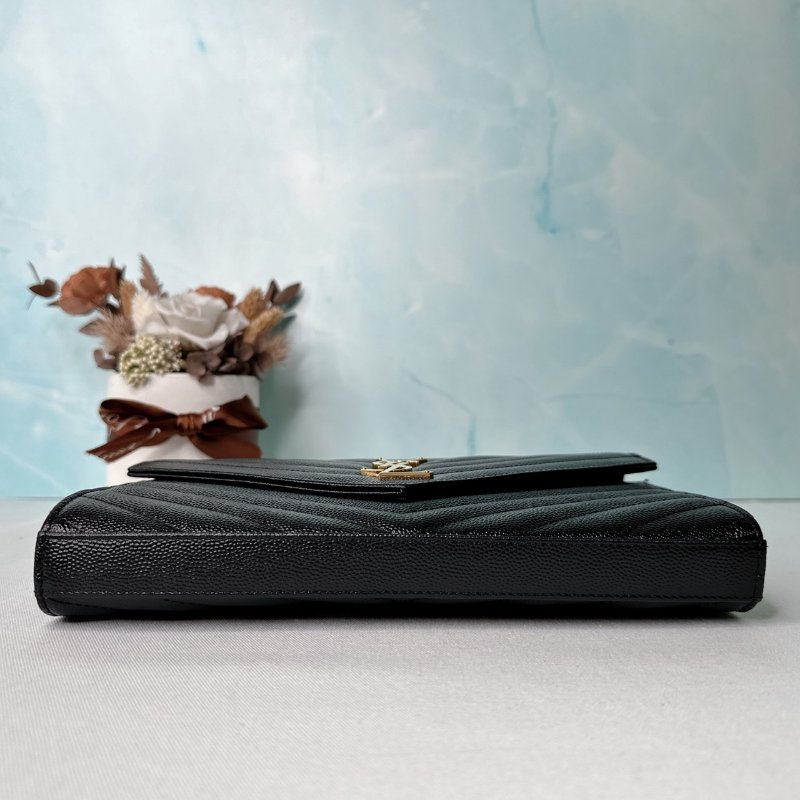 YSL 經典黑金信封woc鏈帶包-7