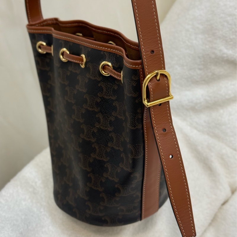 (台灣購證🇹🇼全配)Celine 老花水桶包-2