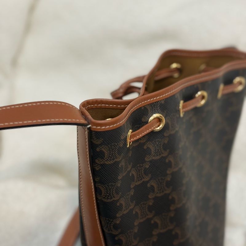 (台灣購證🇹🇼全配)Celine 老花水桶包-9