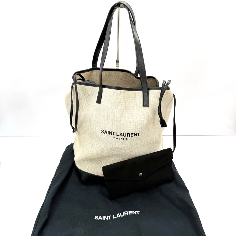 YSL 聖羅蘭 帆布水桶肩背包 551595-2