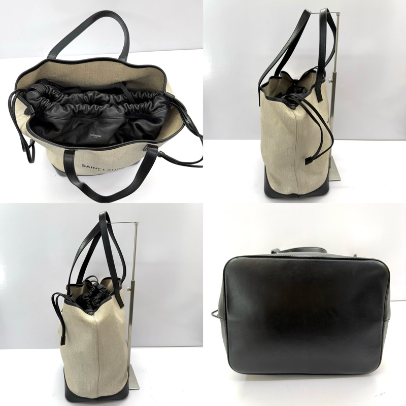 YSL 聖羅蘭 帆布水桶肩背包 551595-3