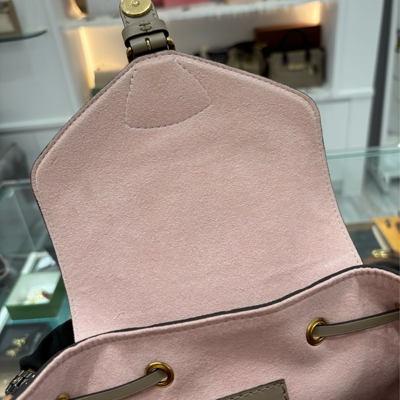 【近新✨ 有購證🇯🇵】LV Montsouris 壓花牛皮後背包 大象灰-4