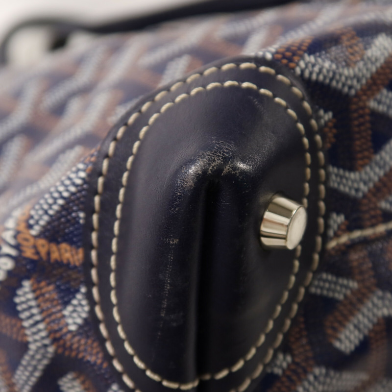 GOYARD 塗層帆布Pre-Owned Boeing Travel Bag銀扣手挽袋-8