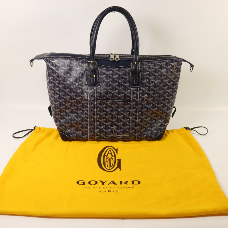 GOYARD 塗層帆布Pre-Owned Boeing Travel Bag銀扣手挽袋-16