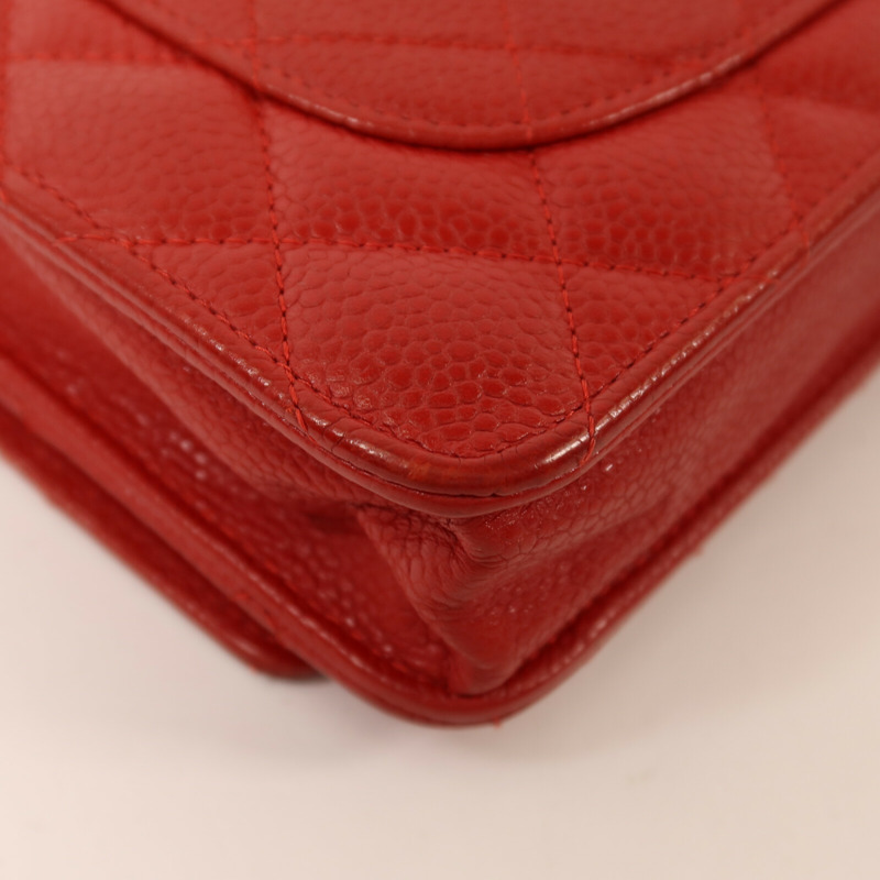 CHANEL 牛皮皮革Wallet On Chain銀扣鏈帶肩背袋-12