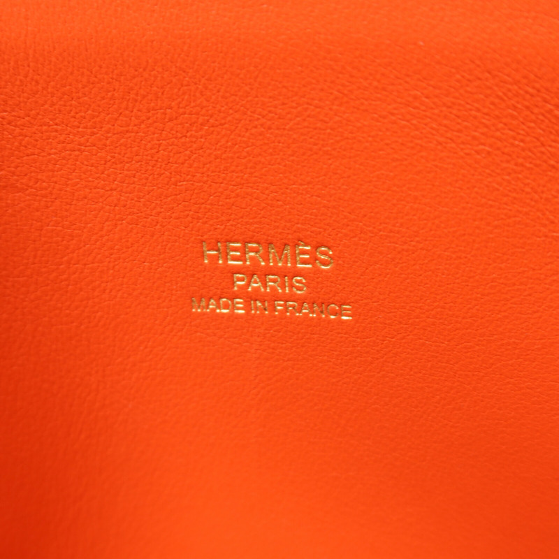 HERMES Epsom皮革Bolide 27金扣手挽肩背兩用袋Capucine-5