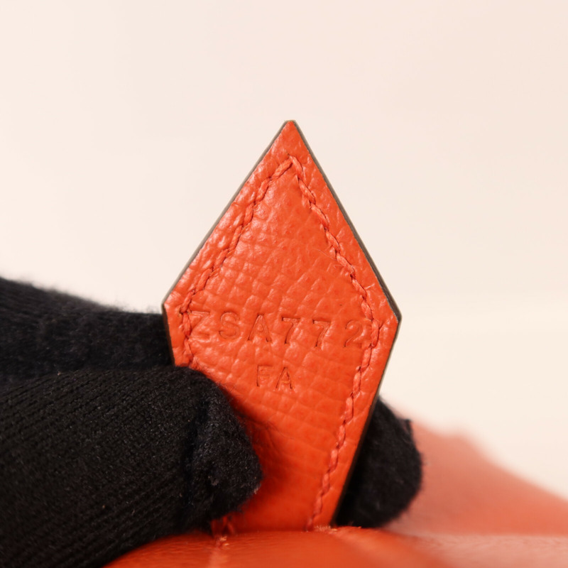HERMES Epsom皮革Bolide 27金扣手挽肩背兩用袋Capucine-6