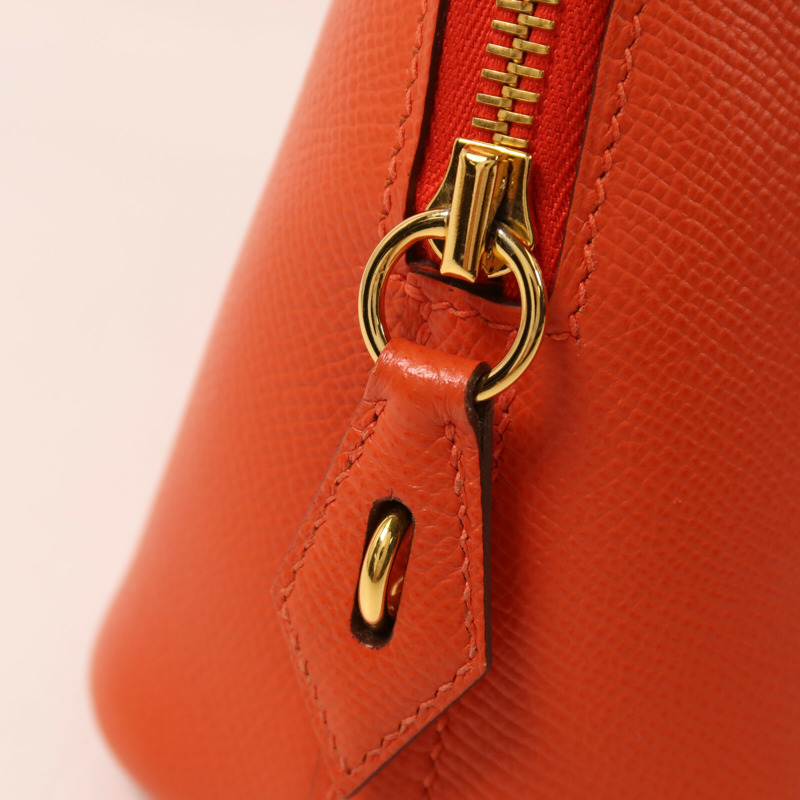 HERMES Epsom皮革Bolide 27金扣手挽肩背兩用袋Capucine-10