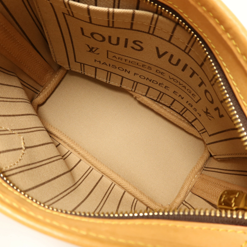 LOUIS VUITTON Monogram Neverfull BB金扣手挽肩背兩用袋-4