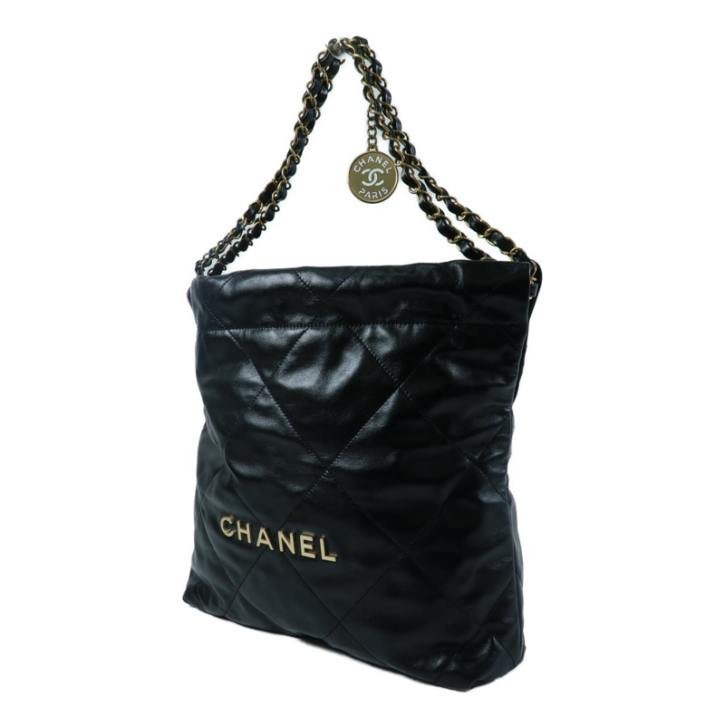 CHANEL 牛皮皮革Chanel 22 Small鏈帶肩背袋-2