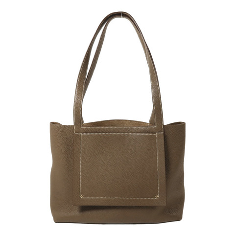 HERMES Clemence皮革Cabasellier 31手挽袋Etoupe
